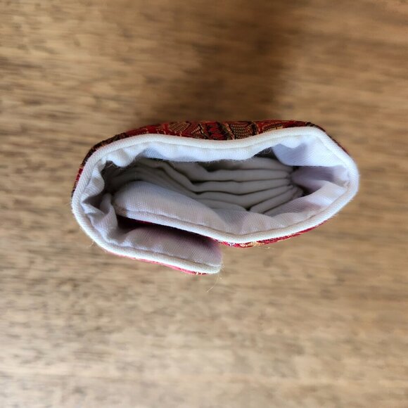 Japanese Origami Pouch, Jewelry Box, Earphone or Key Holder Soft Fabric Pouch - Picture 5 of 7